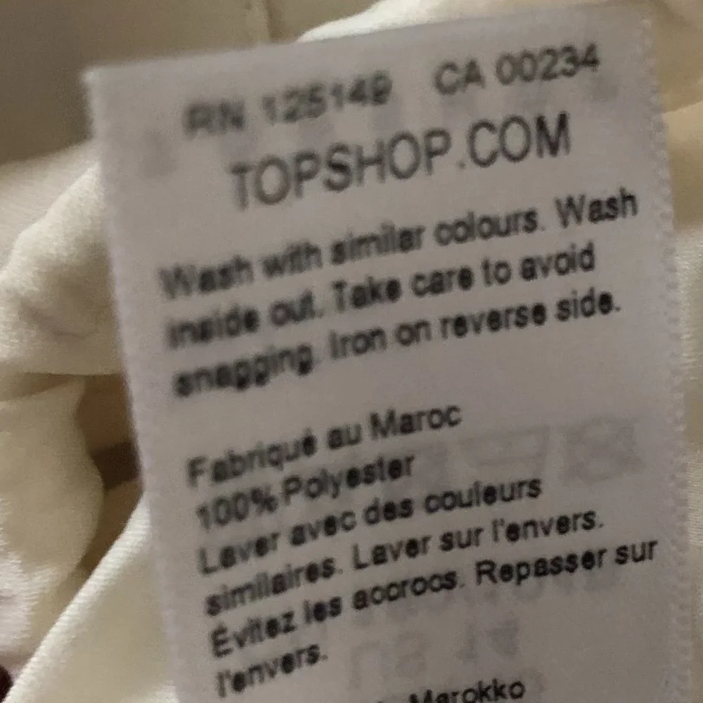 Topshop Cream Button-Up Blouse - Picture 16 of 16